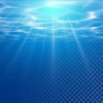 Vector underwater light wallpaper background. Stock Illustration