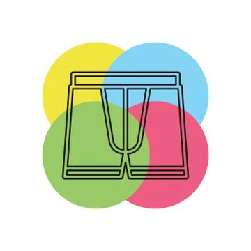 Vector underwear illustration - man underpants Stock Illustration