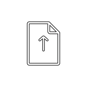 Vector Upload file icon - file document symbol Stock Illustration