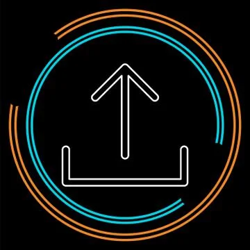 Vector Upload symbol - app up load button Stock Illustration