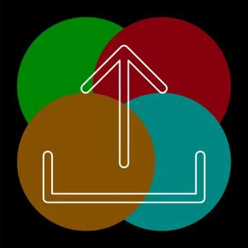 Vector Upload symbol - app up load button 스톡 일러스트
