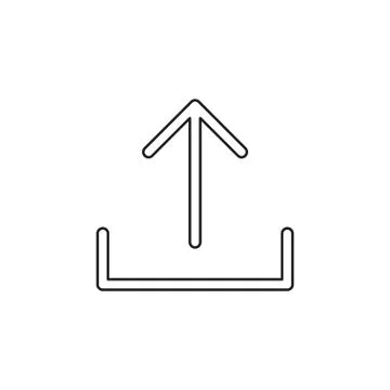 Vector Upload symbol - app up load button 스톡 일러스트