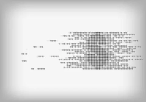 Vector : US dollar on abstract squares Stock Illustration