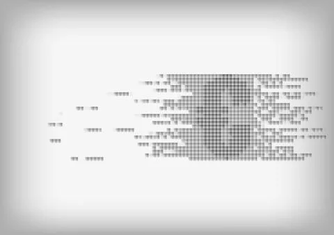 Vector : US dollar on abstract squares Stock Illustration