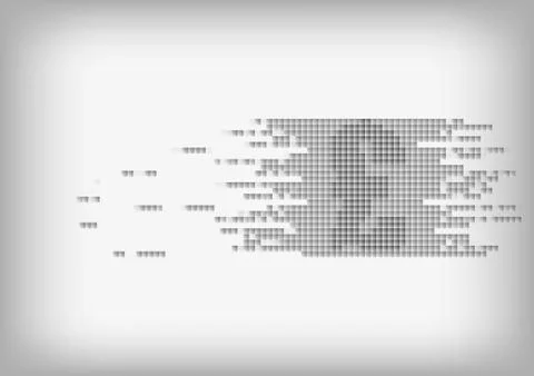 Vector : US dollar on abstract squares Stock Illustration