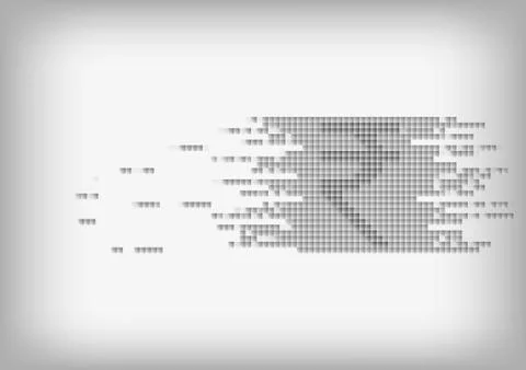 Vector : US dollar on abstract squares Stock Illustration