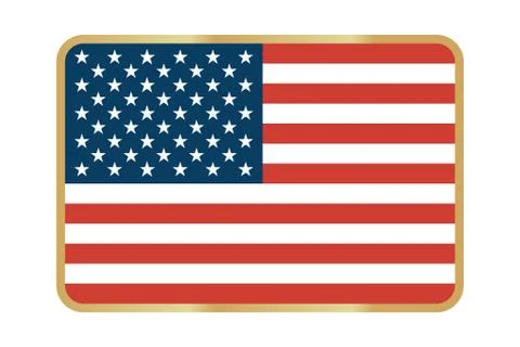 Vector US Flag icon イラスト素材