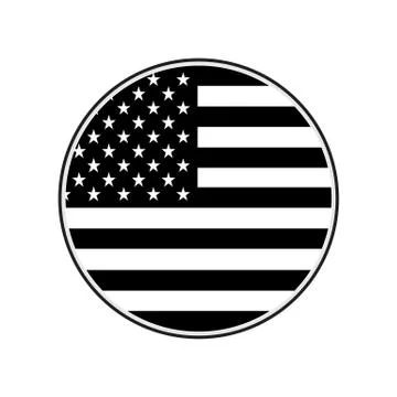 Vector US Flag icon Stock Illustration