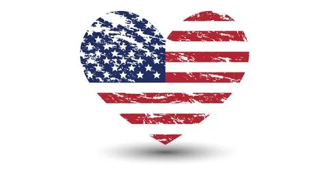 Vector USA Flag. American Flag Symbol.Icon For Website Or Mobile App Stock Illustration