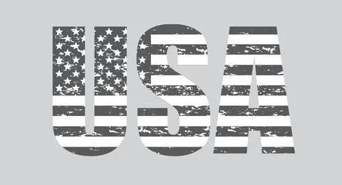 Vector USA Flag. American Flag Symbol.Icon For Website Or Mobile App Stock Illustration