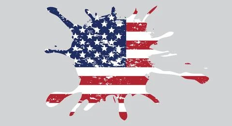 Vector USA Flag. American Flag Symbol.Icon For Website Or Mobile App Stock Illustration