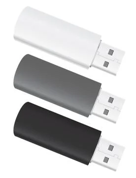 Vector USB Flash Drives Stock Illustration