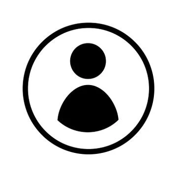Vector of User icon in Circle line - vector iconic design Stock Illustration