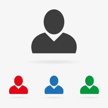 Vector user icons Stock Illustration