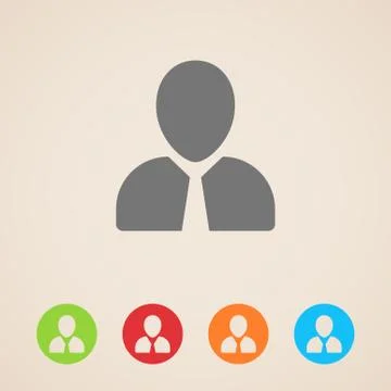 Vector user icons Stock Illustration