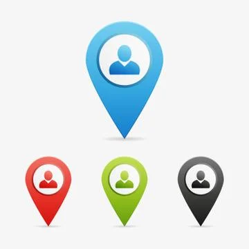 Vector user pointers Stock Illustration