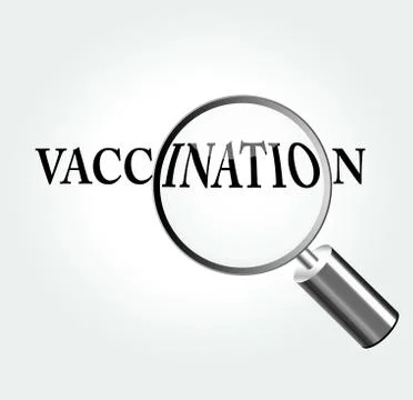 Vector vaccination concept illustration Stock Illustration