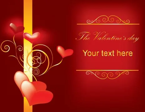 Vector valentine background with heart Stock Illustration