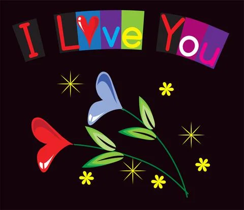 Vector Valentine card heart shape design sticker Stock Illustration