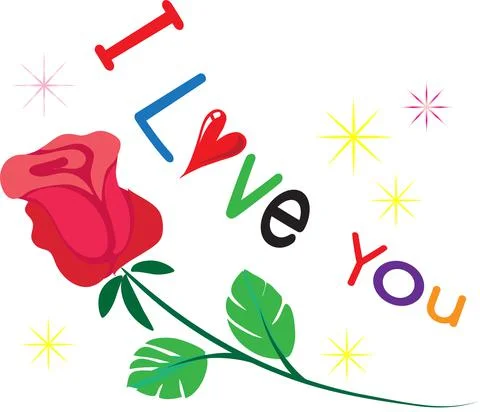 Vector Valentine card heart shape design sticker Stock Illustration