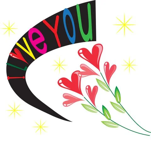 Vector Valentine card heart shape design sticker Stock Illustration