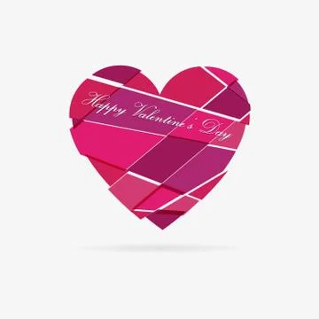 Vector valentine heart Illustrazione stock