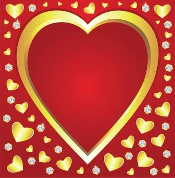Vector valentine hearts Stock Illustration
