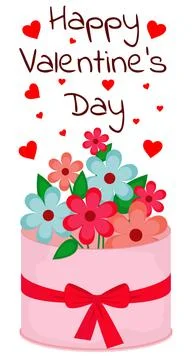 Vector Valentine s day greeting card. 스톡 일러스트