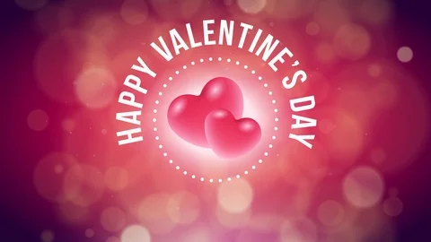 Vector Valentine’s Day greeting animation Stock Footage 100517975
