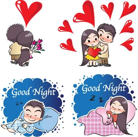 Vector Valentine's Day heart shape greeting card Sticker Stock Illustration
