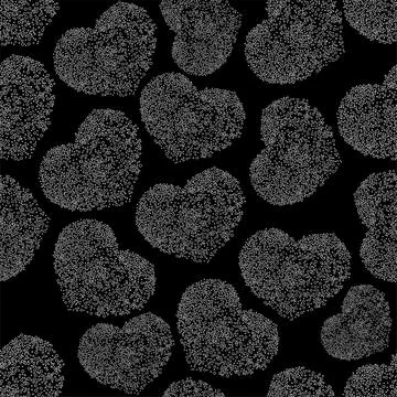 Vector. Valentine's Day seamless pattern for promotional items. Stock Illustration