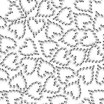 Vector. Valentine's day seamless pattern with hearts made of hearts. Stock Illustration
