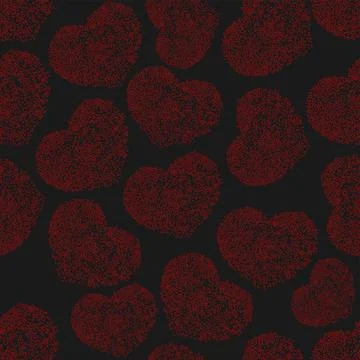 Vector. Valentine's Day seamless pattern for promotional items. Stock Illustration