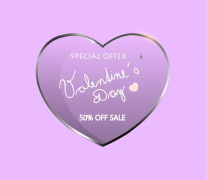 Vector valentines day special offer Stock Illustration