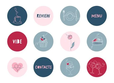 Vector Valentine's Day theme pictograms Stock Illustration