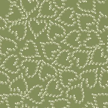Vector. Valentine's seamless pattern with cute lovers, hearts made of hearts Stock Illustration