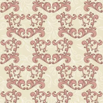 Vector valentine's seamless romantic background Stock Illustration