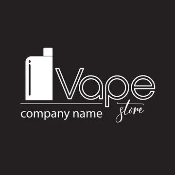 Vector vape logo. Illustrazione stock