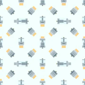 Vector vaporizer atomizers types pattern. イラスト素材