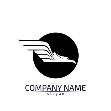 Vector - Vector sign abstract bird in flight Rooster and Chicken Stock Illustration