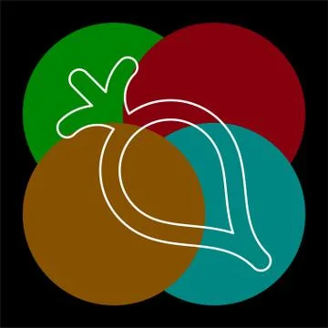 Vector vegetable radish - fresh nature Stock Illustration