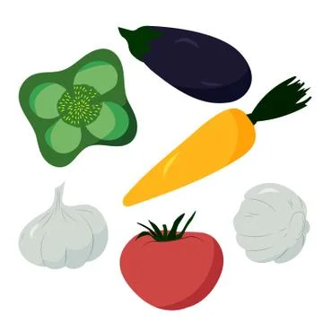 Vector vegetables Illustrazione stock