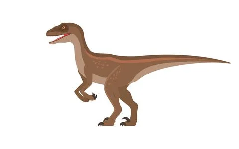 Vector velociraptor dinosaur Illustration