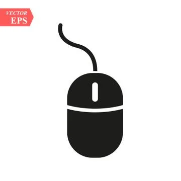 Vector version. computer mouse icon. Eps 10 illustration. Easy to edit Illustrazione stock