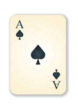 Vector version of old vintage aces card Stock Illustration