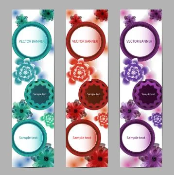 Vector Vertical Banner. Eps 10.. Stock Illustration