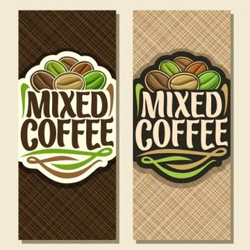 Vector vertical banners for Coffee Illustrazione stock
