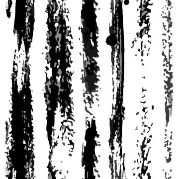 Vector Vertical Dry Stripes Pattern Black on White Stock Illustration