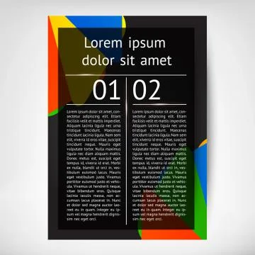 Vector Vertical Flayer leaflet Stock Illustration