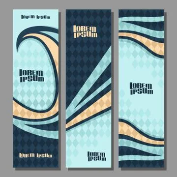 Vector vertical futuristic Banners Stock Illustration